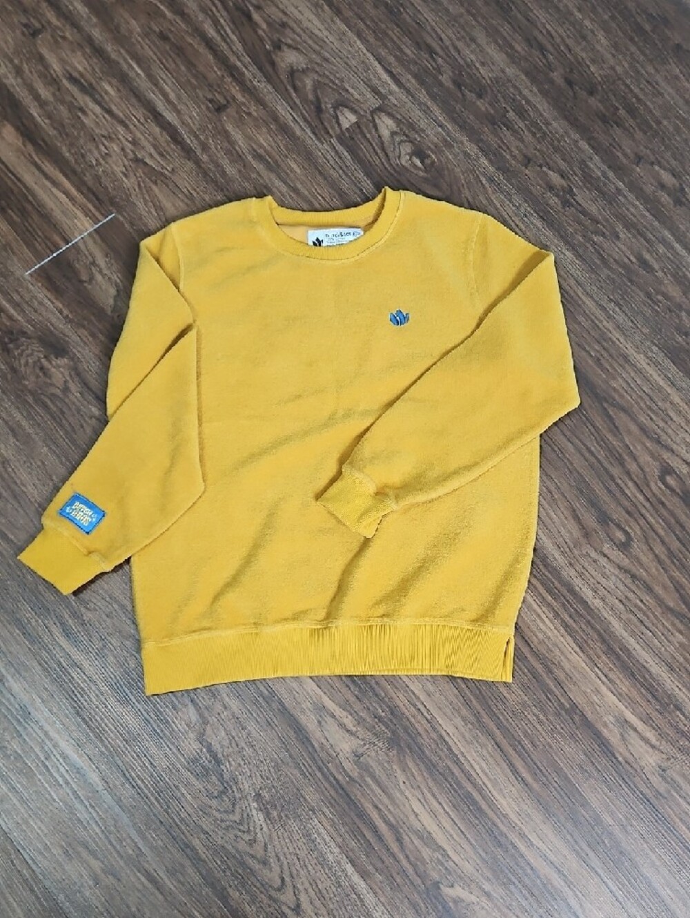 Dutch Bros Yellow Pullover Sweatshirt, Size Large